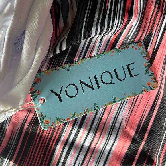 Younique x Aqua Eve Tankini with Boy Shorts Two Piece Swimsuit Pink 24W NEW - Picture 10 of 10